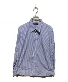 COMME des GARCONS HOMME×INDIVIDUALIZED SHIRTS（コムデギャルソン オム×インディビジュアライズドシャツ）の古着「ストライプシャツ」｜ブルー
