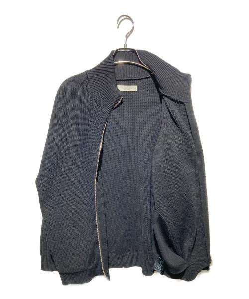 PUBLIC TOKYO（パブリックトウキョウ）PUBLIC TOKYO (パブリックトウキョウ) バウンドウールライトドライバーズニット ブラック サイズ:2の古着・服飾アイテム