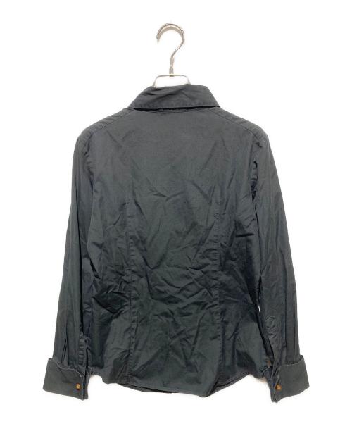 Vivienne Westwood RED LABEL（ヴィヴィアンウエストウッドレッドレーベル）Vivienne Westwood RED LABEL (ヴィヴィアンウエストウッドレッドレーベル) オーブ刺繍シャツ ブラック サイズ:2の古着・服飾アイテム
