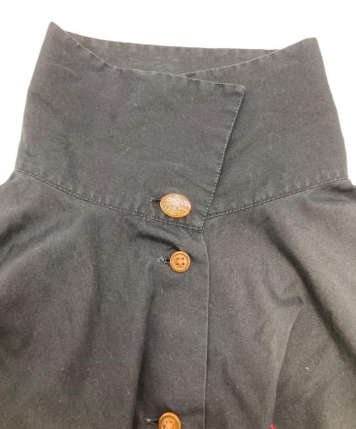 Vivienne Westwood RED LABEL（ヴィヴィアンウエストウッドレッドレーベル）Vivienne Westwood RED LABEL (ヴィヴィアンウエストウッドレッドレーベル) オーブ刺繍シャツ ブラック サイズ:2の古着・服飾アイテム