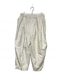 mizuiro-ind（ミズイロインド）の古着「モールスキンワイドカーゴパンツ」｜アイボリー