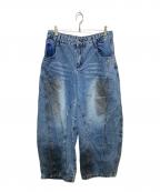 AELFRICエルフリック・エデン）の古着「バギーデニムパンツ」｜インディゴ