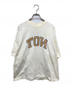 blurhms ROOTSTOCKブラームスルーツストック）の古着「24SS NOT-PRINCE 88/12 Tシャツ」｜アイボリー