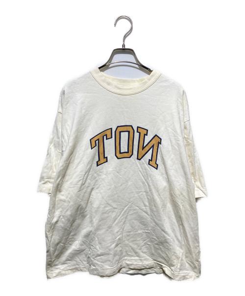 blurhms ROOTSTOCK（ブラームスルーツストック）blurhms ROOTSTOCK (ブラームスルーツストック) 24SS NOT-PRINCE 88/12 Tシャツ アイボリー サイズ:2の古着・服飾アイテム