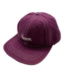 SUPREME（シュプリーム）の古着「Distressed Script 6-Panel」｜パープル