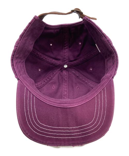 SUPREME（シュプリーム）Supreme (シュプリーム) Distressed Script 6-Panel パープルの古着・服飾アイテム