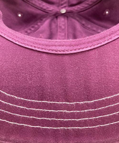 SUPREME（シュプリーム）Supreme (シュプリーム) Distressed Script 6-Panel パープルの古着・服飾アイテム