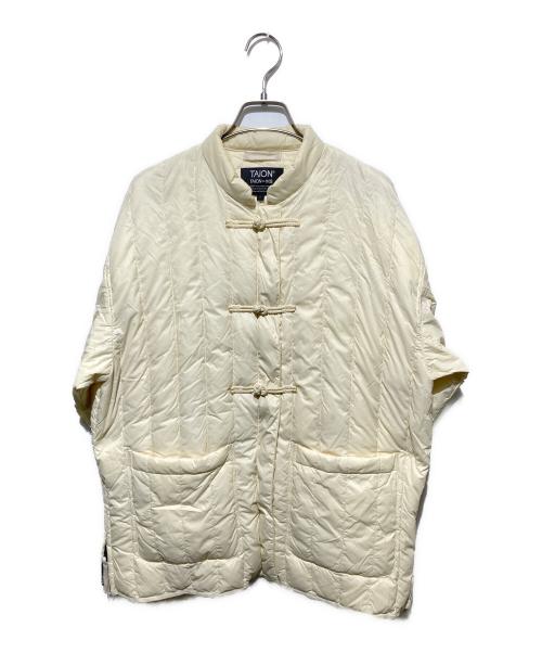 coen（コーエン）coen (コーエン) TAION（タイオン）別注チャイナダウンブルゾン アイボリー サイズ:FREEの古着・服飾アイテム