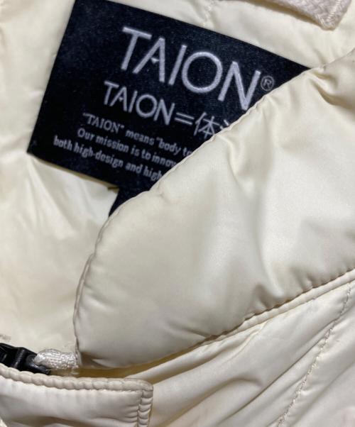 coen（コーエン）coen (コーエン) TAION（タイオン）別注チャイナダウンブルゾン アイボリー サイズ:FREEの古着・服飾アイテム