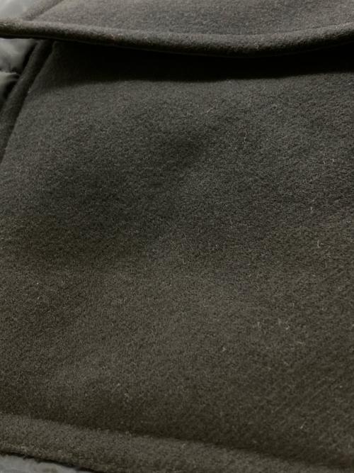 MIU MIU（ミュウミュウ）MIU MIU (ミュウミュウ) ウール切り替えフード付きダウンコート ネイビー サイズ:40の古着・服飾アイテム