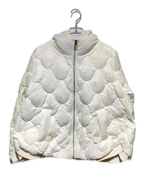La MODE（ラモード）La MODE (ラモード) ダウンジャケット アイボリー サイズ:Sの古着・服飾アイテム