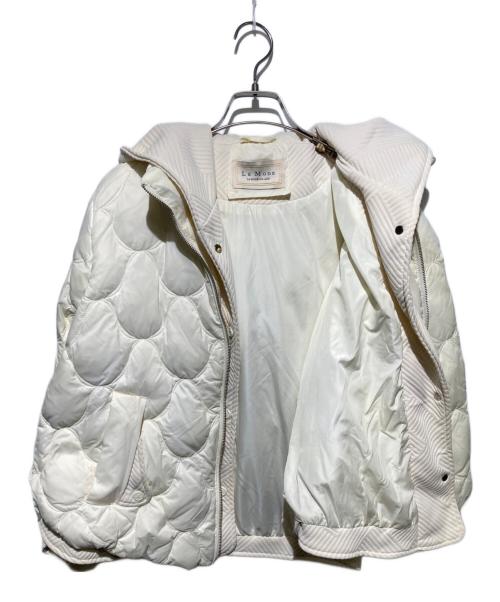 La MODE（ラモード）La MODE (ラモード) ダウンジャケット アイボリー サイズ:Sの古着・服飾アイテム