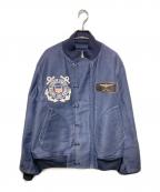 TOYS MCCOYトイズマッコイ）の古着「FRONT HOOK BUGS BUNNY DECK JACKET」｜ネイビー