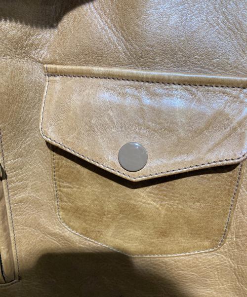 Pherrow's（フェローズ）Pherrow's (フェローズ) ホースハイド ライダース ジャケット ブラウン サイズ:ＸＬの古着・服飾アイテム