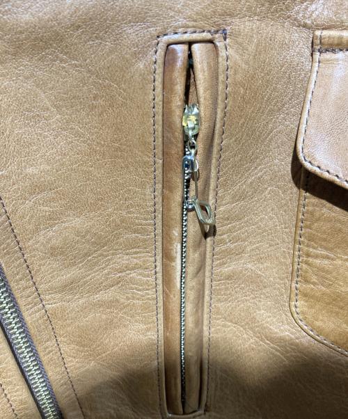 Pherrow's（フェローズ）Pherrow's (フェローズ) ホースハイド ライダース ジャケット ブラウン サイズ:ＸＬの古着・服飾アイテム