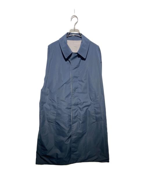 TOMORROW LAND（トゥモローランド）TOMORROW LAND (トゥモローランド) ポリエステルツイル リバーシブルステンカラーコート ベージュ×ネイビー サイズ:Mの古着・服飾アイテム