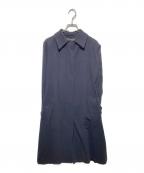 MARGARET HOWELLマーガレットハウエル）の古着「ウールバルマカーンコート」｜ネイビー