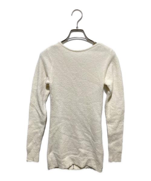 yo BIOTOP（ヨー ビオトープ）yo BIOTOP (ヨー ビオトープ) cashmere hook long cardigan アイボリー サイズ:FREEの古着・服飾アイテム