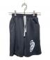 stussy（ステューシー）の古着「curly s スウェットハーフパンツ」｜ブラック