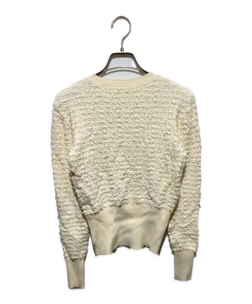 JENNE（ジェンヌ）JENNE (ジェンヌ) ツイード風コンパクトトップス アイボリー サイズ:Mの古着・服飾アイテム