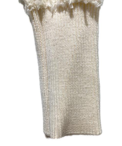 JENNE（ジェンヌ）JENNE (ジェンヌ) ツイード風コンパクトトップス アイボリー サイズ:Mの古着・服飾アイテム