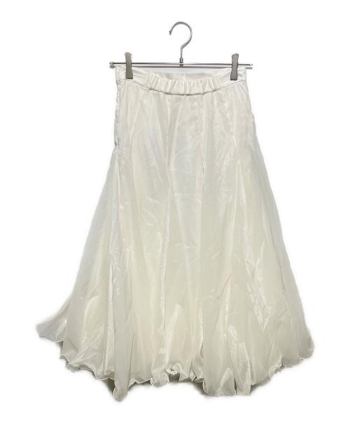 JENNE（ジェンヌ）JENNE (ジェンヌ) ロングスカート ホワイト サイズ:Ｌ 未使用品の古着・服飾アイテム