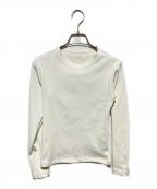 JENNEジェンヌ）の古着「日本製長袖リブトップス」｜ホワイト