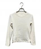 JENNEジェンヌ）の古着「日本製長袖リブトップス」｜ホワイト