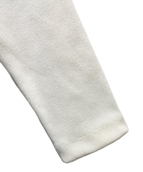 JENNE（ジェンヌ）JENNE (ジェンヌ) 日本製長袖リブトップス ホワイト サイズ:Mの古着・服飾アイテム