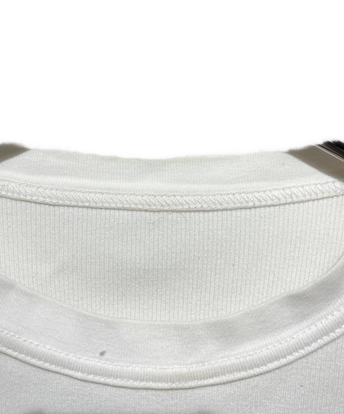 JENNE（ジェンヌ）JENNE (ジェンヌ) 日本製長袖リブトップス ホワイト サイズ:Mの古着・服飾アイテム
