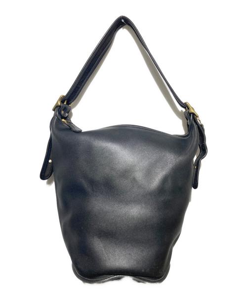 COACH（コーチ）COACH (コーチ) OLD】ハンガリー製 ダッフルサック ショルダーバッグ ブラックの古着・服飾アイテム