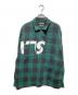 GOD SELECTION XXX（ゴッド セレクション トリプルエックス）の古着「プリントチェックネルシャツ」｜グリーン