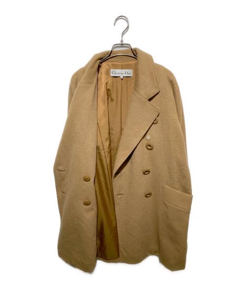 Christian Dior（クリスチャン ディオール）Christian Dior (クリスチャン ディオール) アンゴラカシミヤダブルチェスターコート ブラウン サイズ:9の古着・服飾アイテム