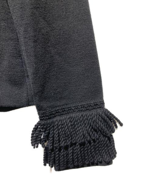 Mademoiselle Dior（マドモアゼル ディオール）Mademoiselle Dior (マドモアゼル ディオール) フリンジタートルネックニット ブラック サイズ:Mの古着・服飾アイテム