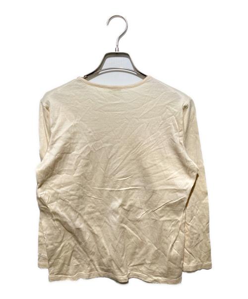 HERMES（エルメス）HERMES (エルメス) 袖馬車刺繍カットソー ベージュ サイズ:Sの古着・服飾アイテム