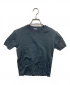 CHANELシャネル）の古着「裾ココマークプレート半袖ニット」｜ブラック