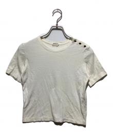HERMES（エルメス）の古着「肩セリエボタンTシャツ」｜ホワイト