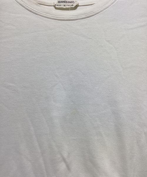 HERMES（エルメス）HERMES (エルメス) 肩セリエボタンTシャツ ホワイト サイズ:36の古着・服飾アイテム