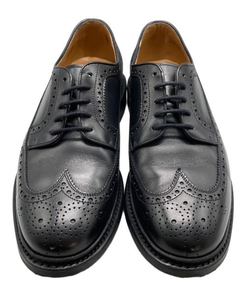 berwick（バーウィック）berwick (バーウィック) 4550 ウィングチップシューズ ブラック サイズ:7の古着・服飾アイテム