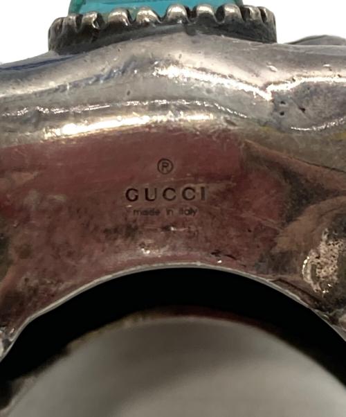 GUCCI（グッチ）GUCCI (グッチ) ブルヘッドリング/anger forest シルバー サイズ:17号の古着・服飾アイテム