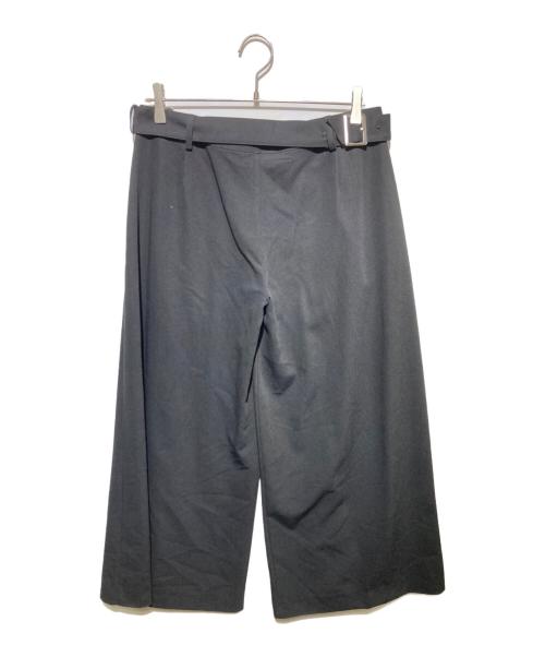 TRAPEZE（トラピーズ）trapeze (トラピーズ) V Belt Wide Trousers ブラック サイズ:Mの古着・服飾アイテム