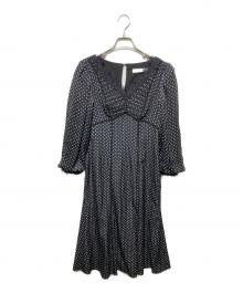 HER LIP TO（ハーリップトゥ）の古着「Time to Shine Lace TrimmedDress」｜ブラック