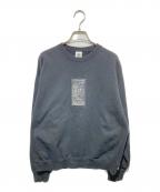 THE BLACK EYE PATCHブラックアイパッチ）の古着「取扱注意刺繍クルーネックスウェット」｜ブラック