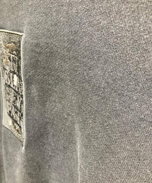 THE BLACK EYE PATCH（ブラックアイパッチ）THE BLACK EYE PATCH (ブラックアイパッチ) 取扱注意刺繍クルーネックスウェット ブラック サイズ:Mの古着・服飾アイテム