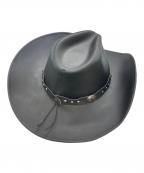 STETSONステットソン）の古着「ウエスタンレザーハット」｜ブラック