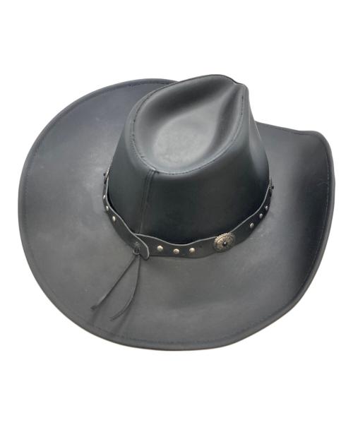 STETSON（ステットソン）STETSON (ステットソン) ウエスタンレザーハット ブラックの古着・服飾アイテム