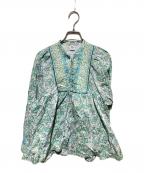 Ron Hermanロンハーマン）の古着「インドプリント ブラウス」｜ホワイト×ブルー