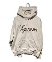 SUPREME（シュプリーム）の古着「embroidered script hooded sweatshirt」｜アイボリー