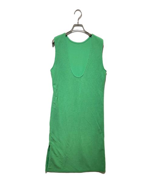 6(ROKU) BEAUTY&YOUTH（ロク ビューティーアンドユース）6(ROKU) BEAUTY&YOUTH (ロク ビューティーアンドユース) MOLE DRESS/ノースリーブワンピース グリーン サイズ:FREEの古着・服飾アイテム
