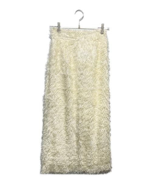 CLANE（クラネ）CLANE (クラネ) FRINGE LONG SKIRT/フリンジロングスカート アイボリー サイズ:1 未使用品の古着・服飾アイテム